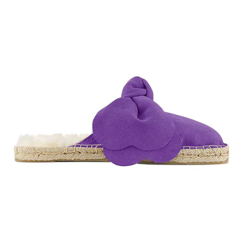 Faux Fur Violet Slippers
